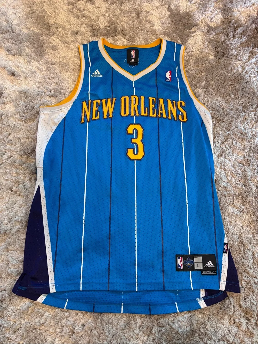 Authentic Chris Paul New Orleans Hornets Vintage Jersey Men's Sz L
